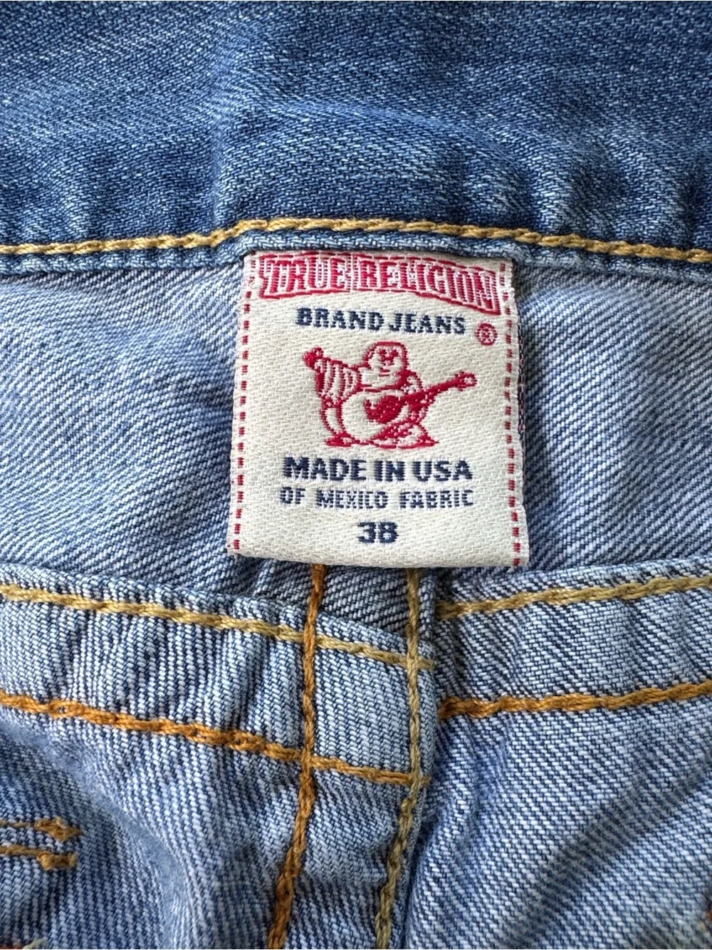 True Religion Slim Straight Light Blue Washed Jeans